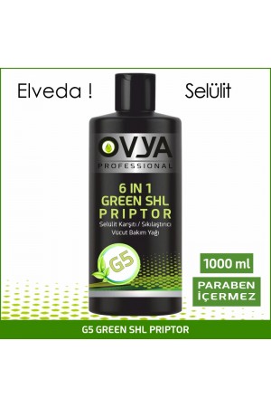OVYA 6 In 1 Green Shl Priptor Anti Selülit G5 Masaj Yağı 1000ml Profesy…